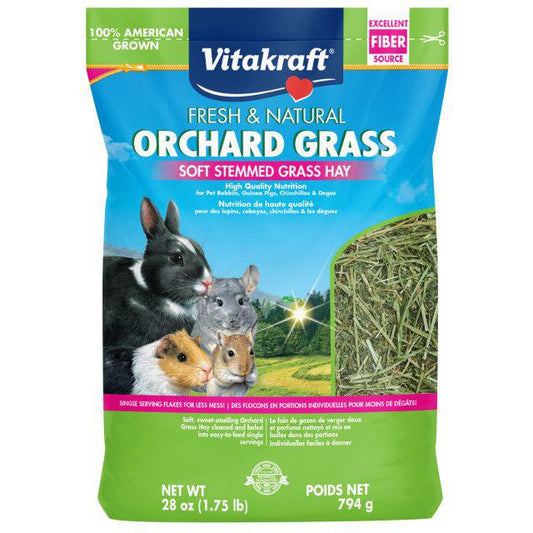 Vitakraft Fresh & Natural Orchard Grass - Soft Stemmed Grass Hay-Small Pet-Vitakraft-28 oz-