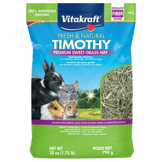 Vitakraft Fresh & Natural Timothy Premium Sweet Grass Hay-Small Pet-Vitakraft-28 oz-