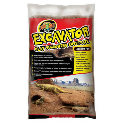 Zoo Med Excavator Clay Burrowing Reptile Substrate-Reptile-Zoo Med-30 lbs (3 x 10 lb bags)-