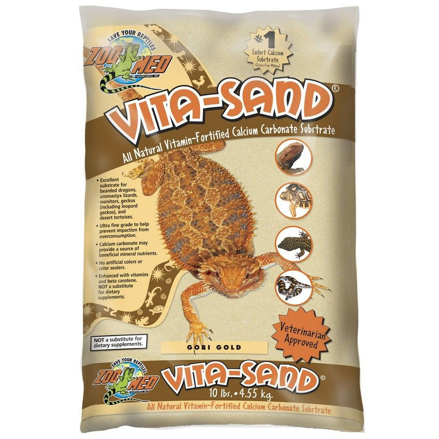 Zoo Med All Natural Vita-Sand - Gobi Gold-Reptile-Zoo Med-3 x 10 lb Bags (30 lbs Total)-