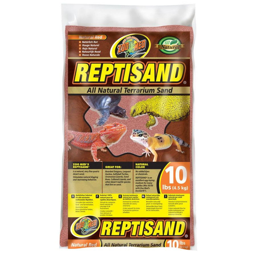 Zoo Med ReptiSand Substrate - Natural Red-Reptile-Zoo Med-3 x 10 lb Bags (30 lbs Total)-