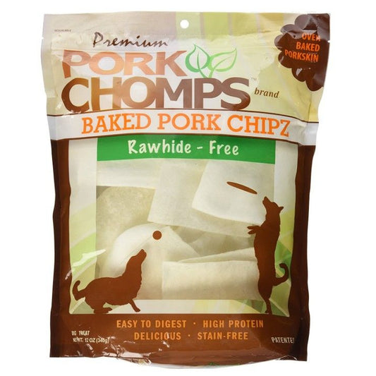 Pork Chomps Premium Baked Pork Chipz-Dog-Scott Pet-12 oz-