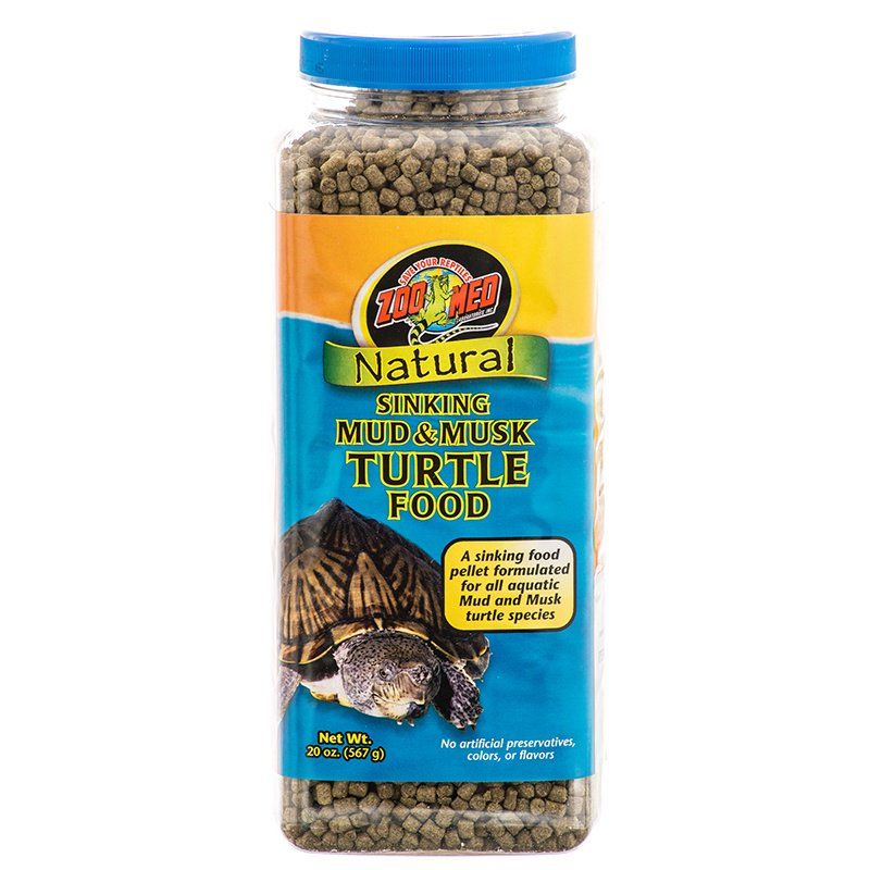 Zoo Med Natural Sinking Mud & Musk Turtle Food-Reptile-Zoo Med-20 oz-