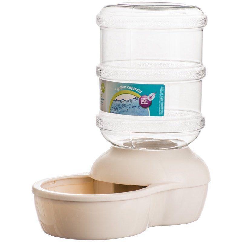 Petmate Le Bistro Gravity Pet Waterer - Linen-Animals & Pet Supplies-BimBimPet-