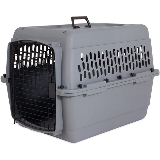 Aspen Pet Traditional Pet Kennel - Gray-Dog-Aspen Pet-Dogs 20-30 lbs - (28"L x 20.5"W x 21.5"H)-