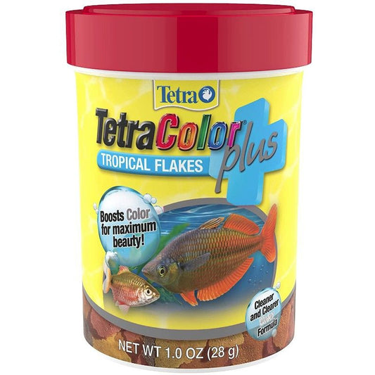 TetraColor Plus Tropical Flakes Fish Food-Fish-Tetra-1 oz-