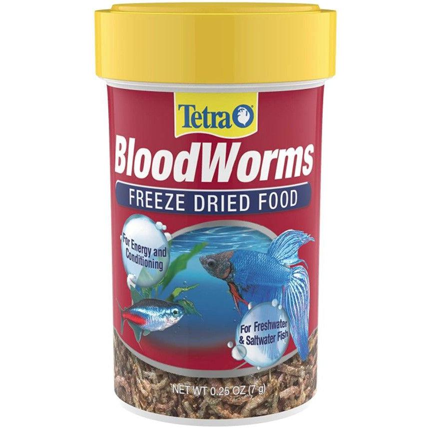 Tetra BloodWorms Freeze Dried Fish Food-Fish-Tetra-0.25 oz-