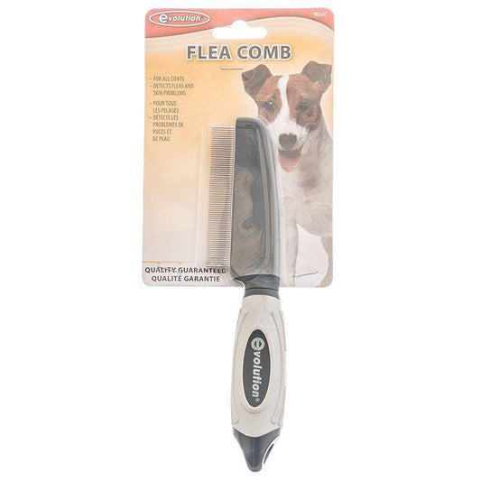 Evolution Flea Comb-Dog-Evolution-For All Coats - (7.5" Long x .5" Teeth)-