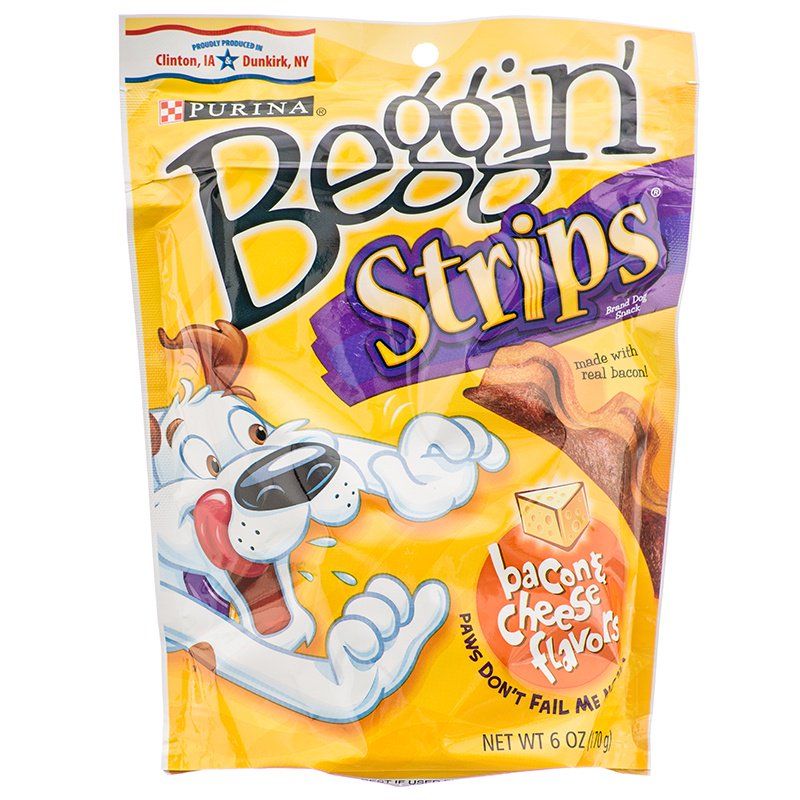 Purina Beggin' Strips Dog Treats - Bacon & Cheese Flavor-Dog-Purina-6 oz-