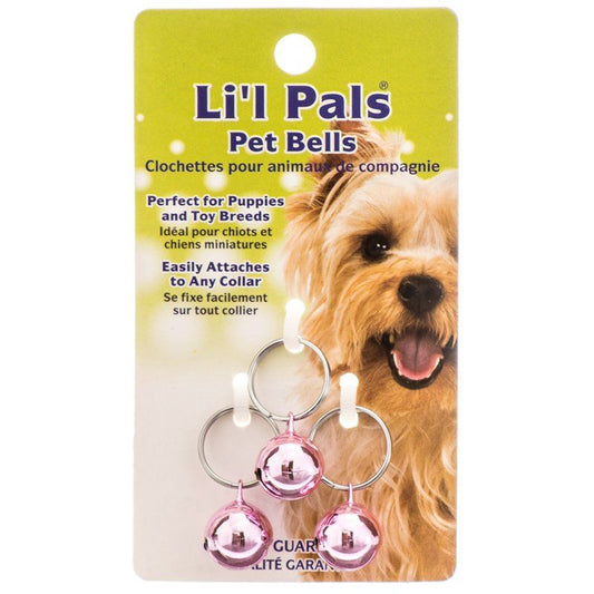 Lil Pals Pet Bells - Pink-Dog-Li'l Pals-3 Pack-