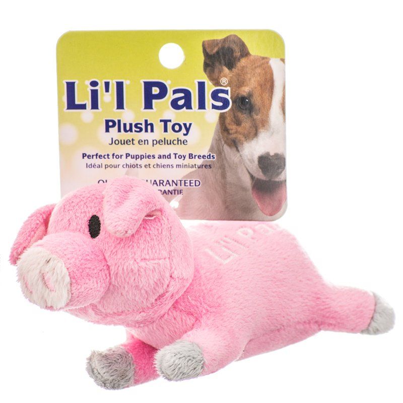 Lil Pals Ultra Soft Plush Dog Toy - Pig-Dog-Li'l Pals-5.5" Long-