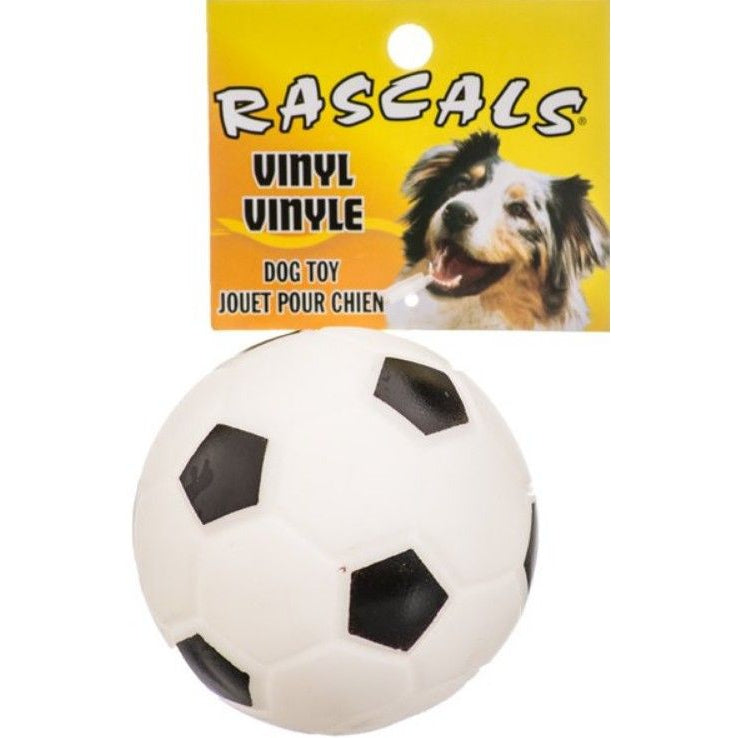 Coastal Pet Rascals Vinyl Soccer Ball for Dogs White-Dog-Coastal Pet-1 count-