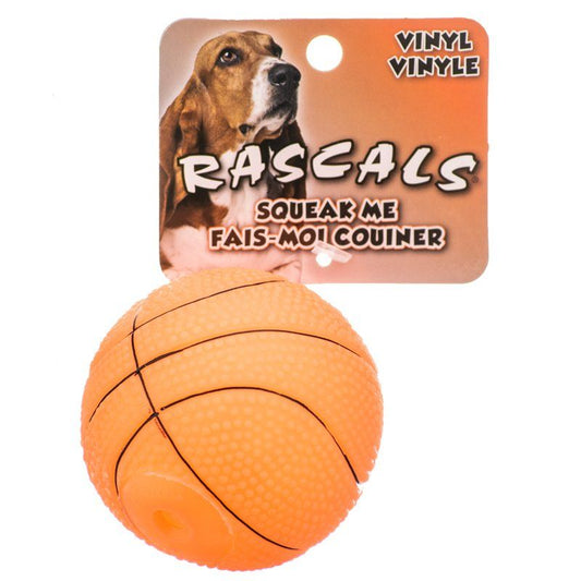 Rascals Vinyl Basketball for Dogs-Dog-Coastal Pet-2.5" Diameter-