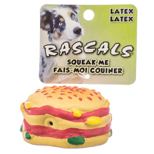 Rascals Latex Hamburger Dog Toy-Dog-Coastal Pet-2.5" Diameter-