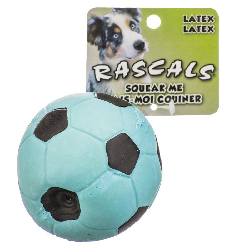 Rascals Latex Soccer Ball for Dogs - Blue-Dog-Coastal Pet-3" Diameter-