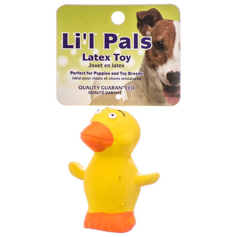 Lil Pals Latex Duck Dog Toy-Dog-Li'l Pals-2.75" Long-