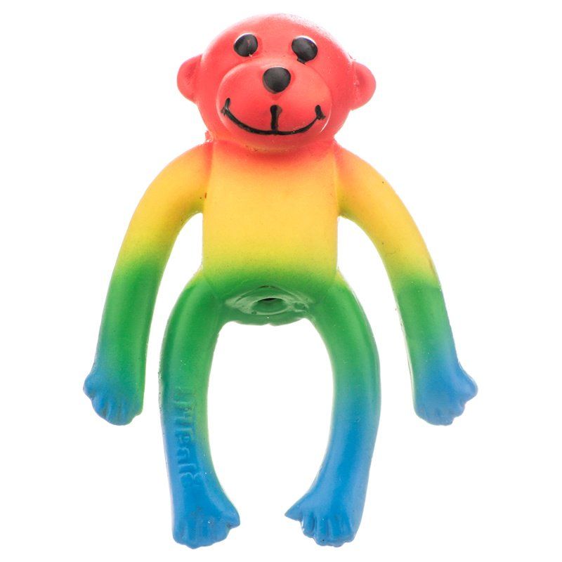 Lil Pals Latex Monkey Dog Toy - Assorted Colors-Dog-Li'l Pals-4" Long-