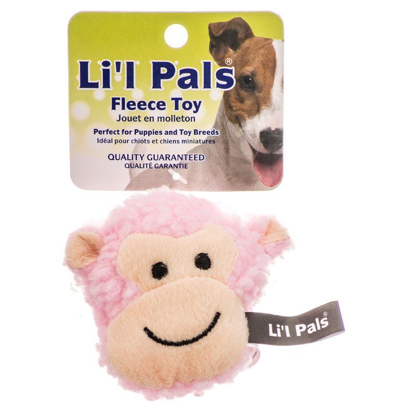 Lil Pals Fleece Monkey Dog Toy-Dog-Li'l Pals-1 count-