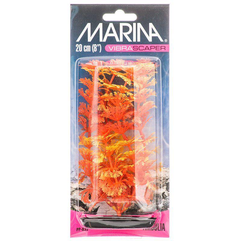 Marina Vibrascraper Ambulia Plant - Orange & Yellow-Fish-Marina-8" Tall-