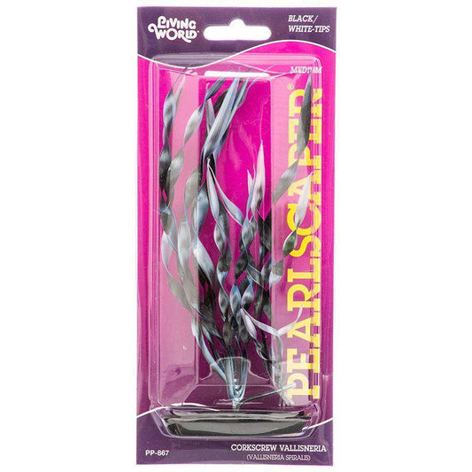 Marina Pearlscaper Corkscrew Vallisneria Plant - Black with White Tips-Fish-Marina-8" Tall-