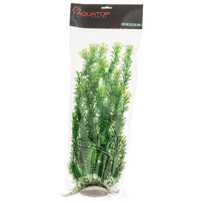 Aquatop Cabomba Aquarium Plant - Green-Fish-Aquatop-16" High w/ Weighted Base-