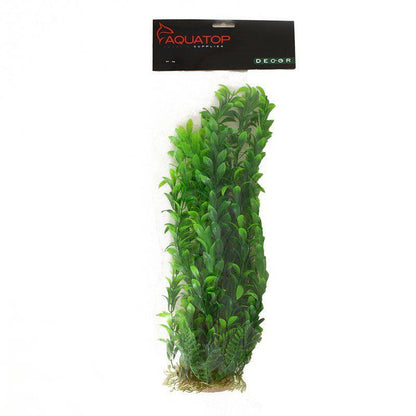 Aquatop Anacharis Aquarium Plant - Green-Fish-Aquatop-16" High w/ Weighted Base-