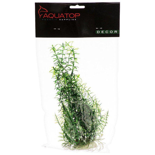 Aquatop Anacharis Aquarium Plant - Green-Fish-Aquatop-12" High w/ Weighted Base-