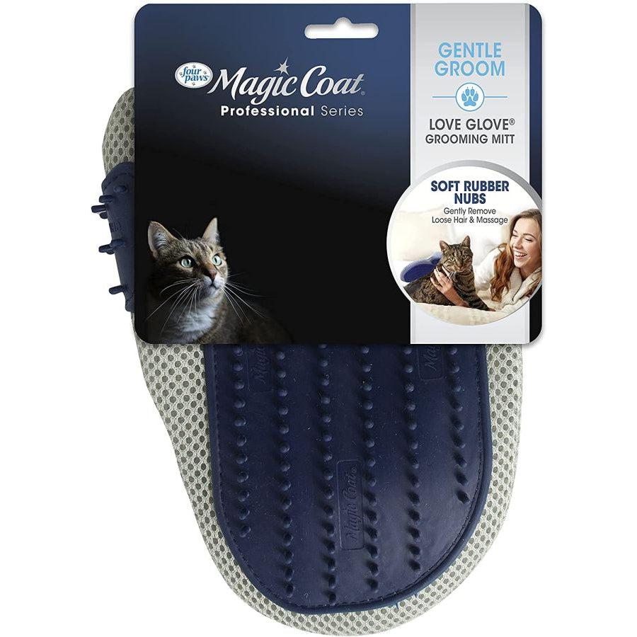 Four Paws Love Glove Grooming Mitt for Cats-Cat-Four Paws-One Size Fits All - (9"L x 6.75"W)-