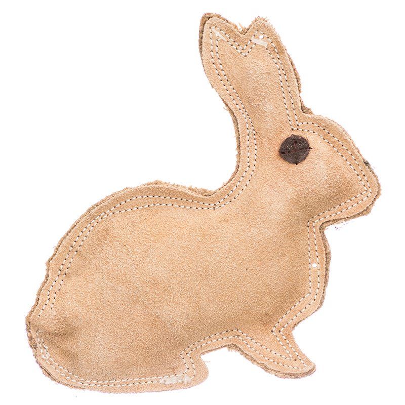 Spot Dura-Fused Leather Rabbit Dog Toy-Dog-Spot-8" Long x 7.5" High-