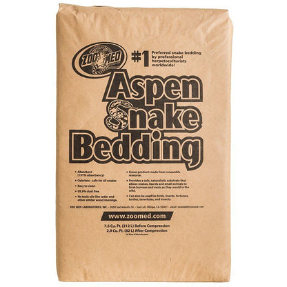 Zoo Med Aspen Snake Bedding-Reptile-Zoo Med-7.5 Cu. Ft. Bale-