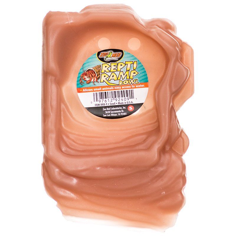 Zoo Med Repti Ramp Bowl-Reptile-Zoo Med-Small (5.5"L x 4.75"W)-
