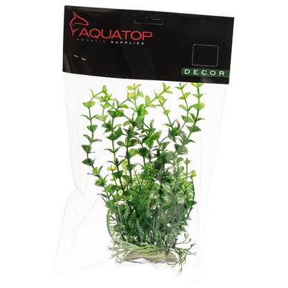 Aquatop Elodea Aquarium Plant - Green-Fish-Aquatop-6" High w/ Weighted Base-