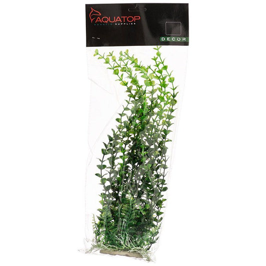 Aquatop Elodea Aquarium Plant - Green-Fish-Aquatop-12" High w/ Weighted Base-