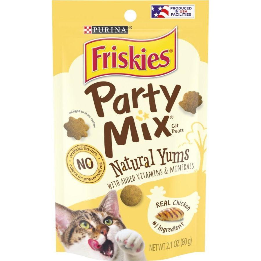 Friskies Party Mix Cat Treats Natural Yums With Real Chicken-Cat-Friskies-2.1 oz (60 g)-