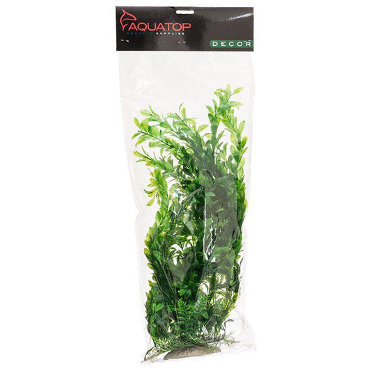 Aquatop Hygro Aquarium Plant - Green-Fish-Aquatop-20" High w/ Weighted Base-