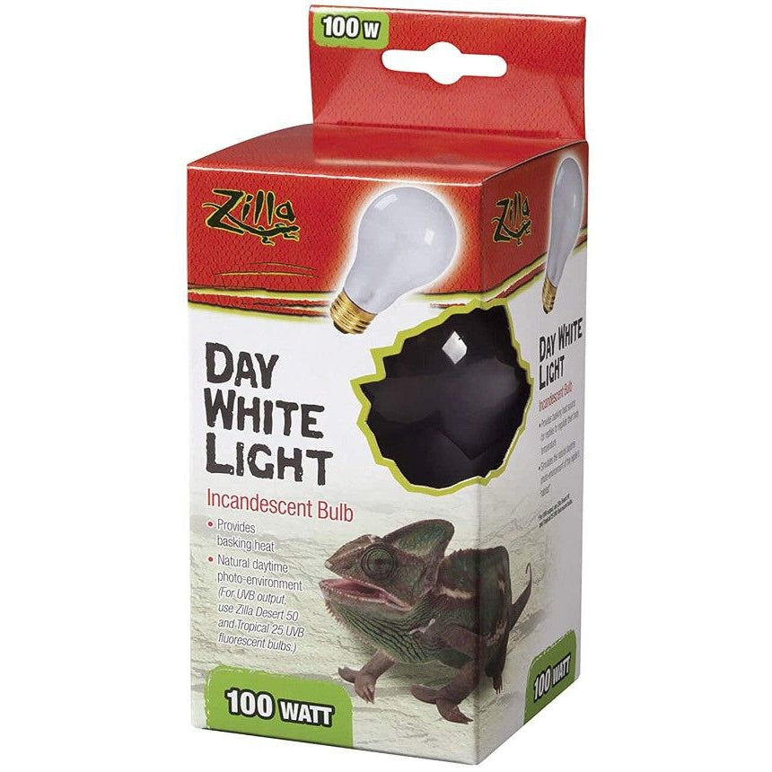 Zilla Incandescent Day White Light Bulb for Reptiles-Fish-Zilla-100 Watt-