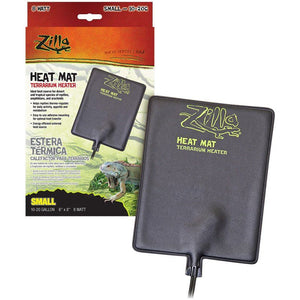 Zilla Heat Mat Terrarium Heater-Reptile-Zilla-Small - 8 Watt - 10-20 Gallon Tanks - (6" x 8")-