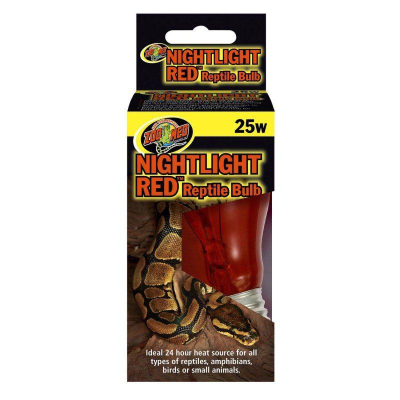 Zoo Med Nightlight Red Reptile Bulb-Reptile-Zoo Med-25 Watts-