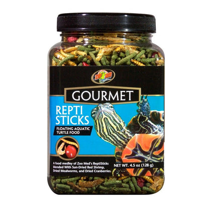 Zoo Med Gourmet Repti Sticks Floating Aquatic Turtle Food-Reptile-Zoo Med-4.5 oz-