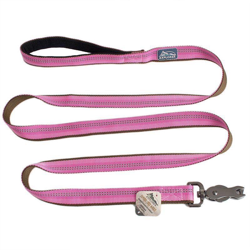 K9 Explorer Reflective Leash with Scissor Snap - Rosebud-Dog-Coastal Pet-6' Long x 1" Wide-