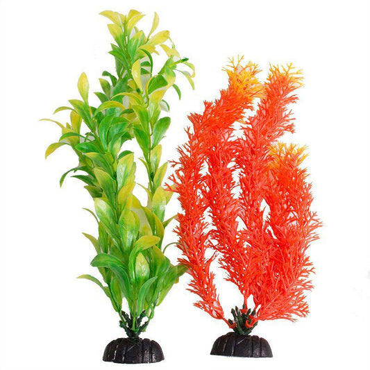 Aquatop Multi-Colored Aquarium Plants Orange and Green-Fish-Aquatop-2 count-