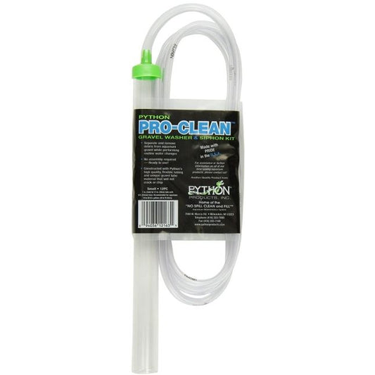 Python Pro-Clean Gravel Washer & Siphon Kit-Fish-Python Products-Small - Aquariums 10-20 Gallons - (12"L x 1"D)-