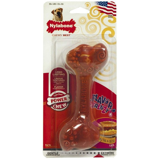 Nylabone Flavor Frenzy Dura Chew Bone - Bacon, Egg & Cheese Flavor-Dog-Nylabone-Giant (Dogs up to 50 lbs)-