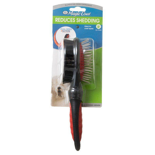 Magic Coat Dual-Sided Combo Brush-Dog-Four Paws-8.5" Long-