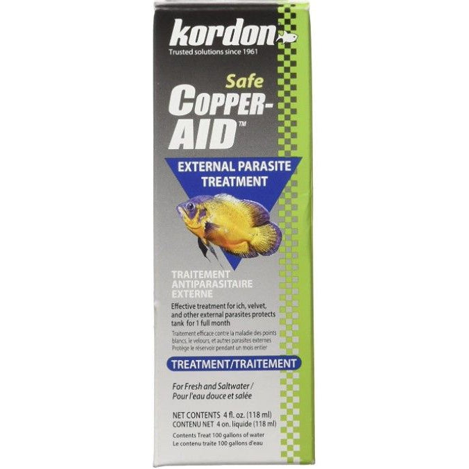 Kordon Copper Aid External Parasite Treatment-Fish-Kordon-4 oz (Treats 100 Gallons)-