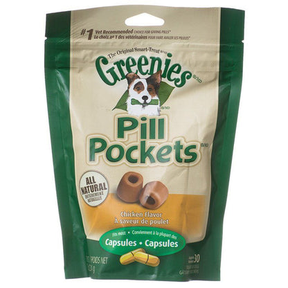 Greenies Pill Pocket Chicken Flavor Dog Treats-Dog-Greenies-Large - 30 Treats (Capsules)-