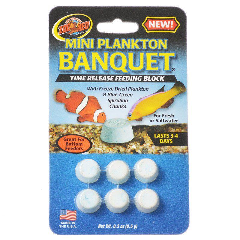 Zoo Med Plankton Banquet Fish Feeding Block-Fish-Zoo Med-Mini - 6 Pack-