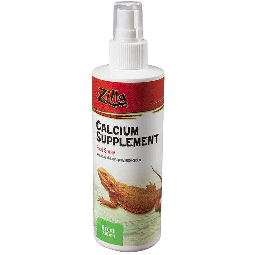 Zilla Calcium Supplement Food Spray-Reptile-Zilla-8 oz-