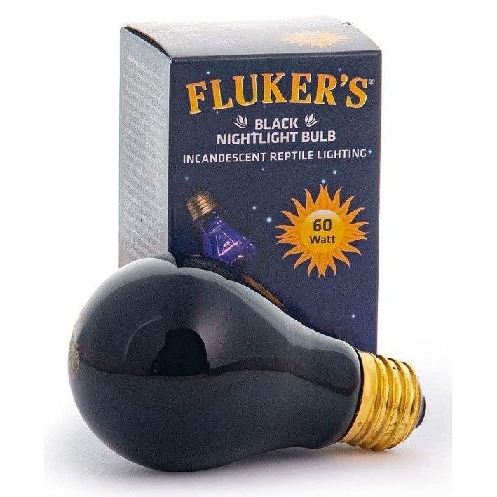 Flukers Black Nightlight Incandescent Bulb-Reptile-Flukers-60 Watt-