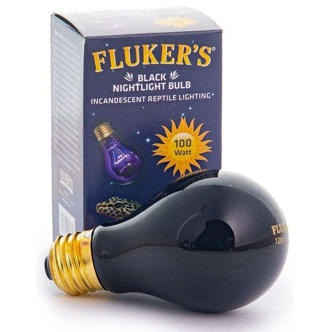 Flukers Black Nightlight Incandescent Bulb-Reptile-Flukers-100 Watt-